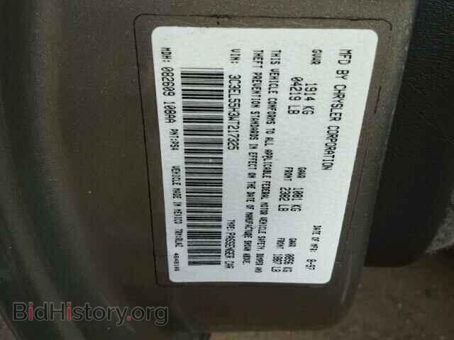 1998 CHRYSLER SEBRING - VIN: 3C3EL55H3WT217325 - Фото 10
