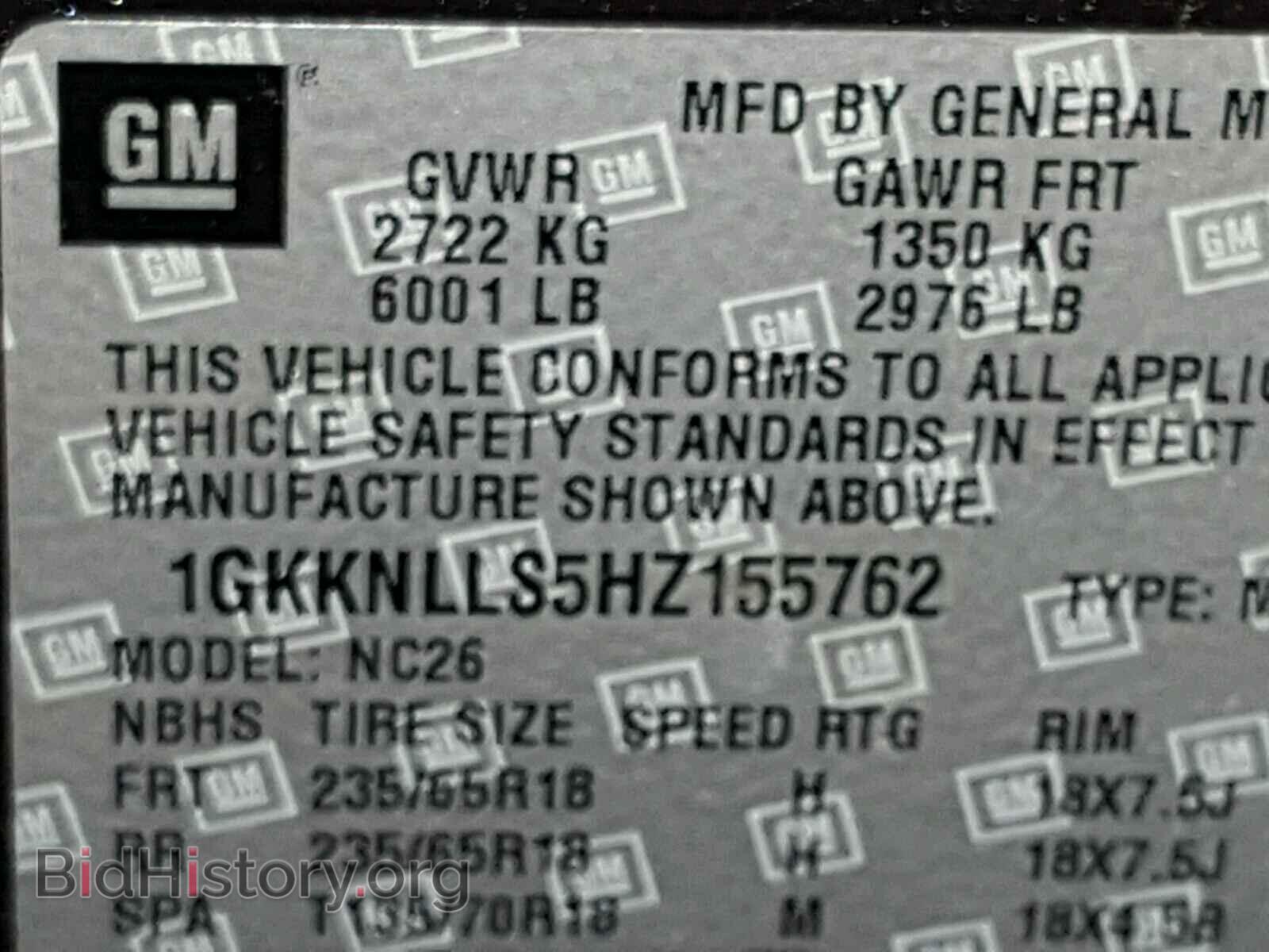 2017 GMC ACADIA SLE - VIN: 1GKKNLLS5HZ155762 - Фото 10