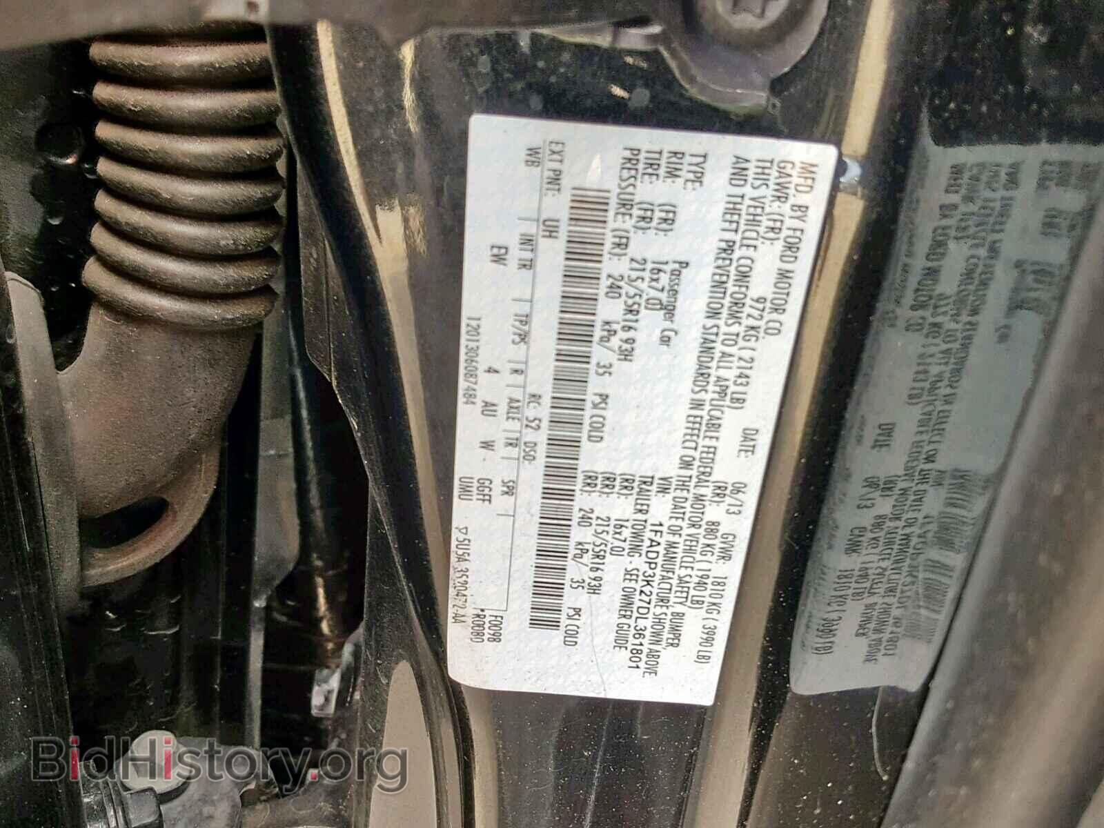2013 FORD FOCUS SE - VIN: 1FADP3K27DL361801 - Фото 10