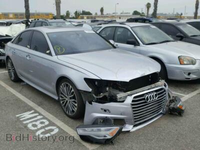 2016 Audi A6 A6 Premium, серебристый — VIN WAUGFAFC7GN012564, Copart