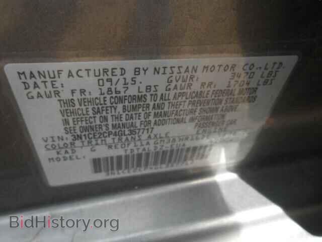 2016 NISSAN VERSA - VIN: 3N1CE2CP4GL357717 - Фото 10