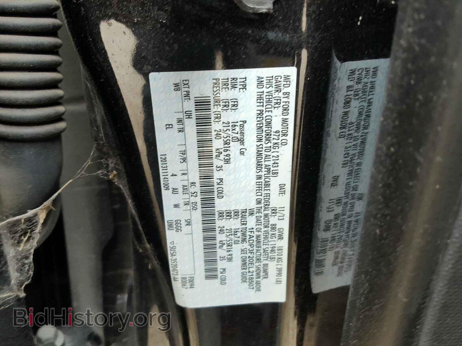 2014 FORD FOCUS - VIN: 1FADP3F20EL218507 - Photo 10