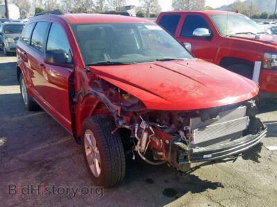 2016 Dodge JOURNEY SE, красный — VIN 3C4PDCAB6GT151829, Copart