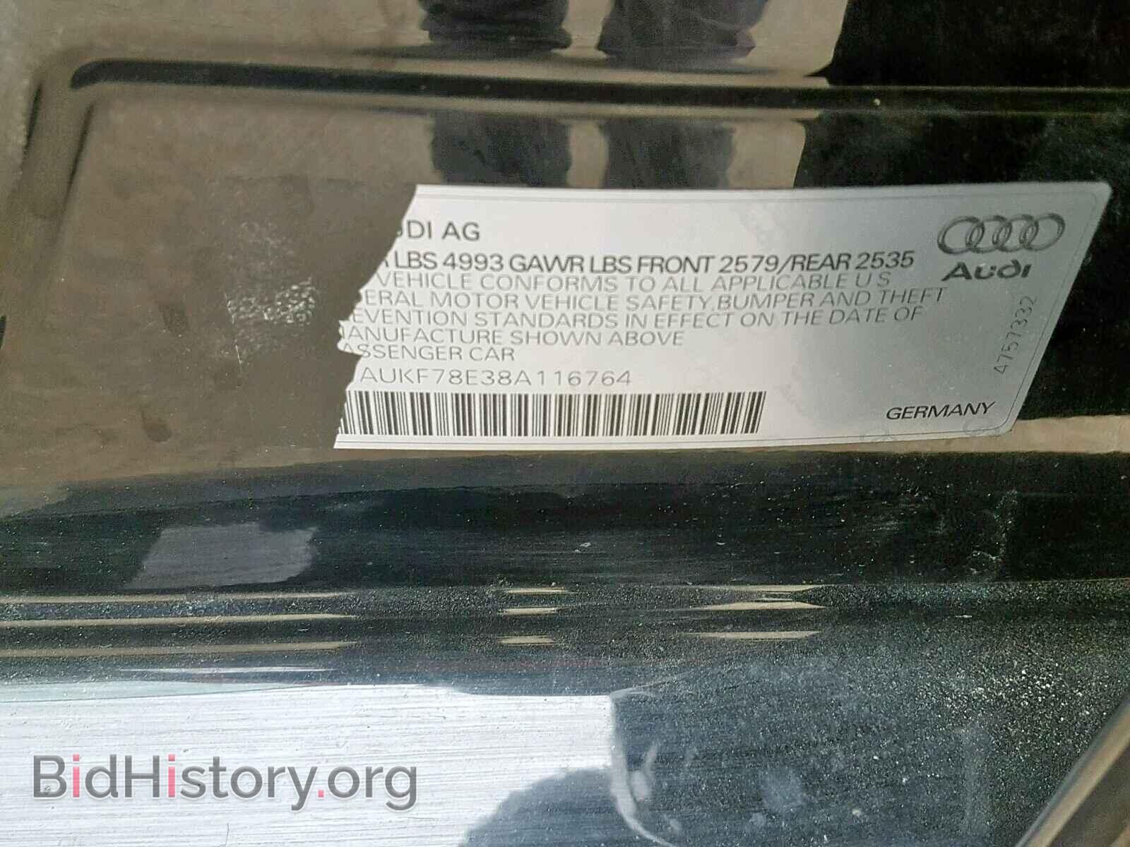2008 AUDI A4 - VIN: WAUKF78E38A116764 - Фото 10