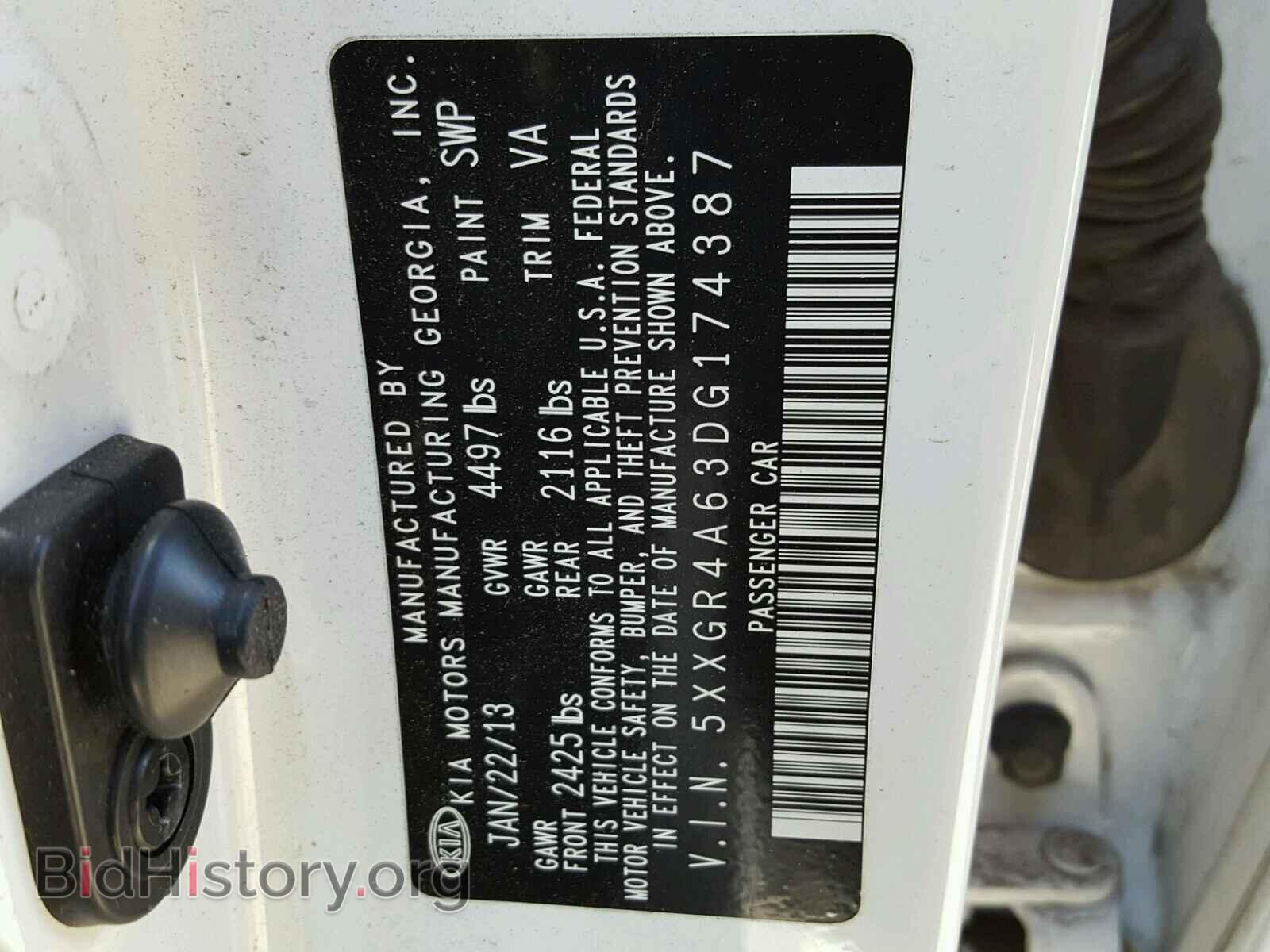 2013 KIA OPTIMA - VIN: 5XXGR4A63DG174387 - Photo 10