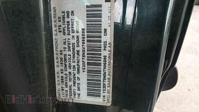 1998 SAAB 900 - VIN: YS3DF78N8W7006808 - Фото 9