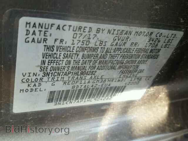 2017 NISSAN VERSA - VIN: 3N1CN7AP1HL904282 - Photo 10