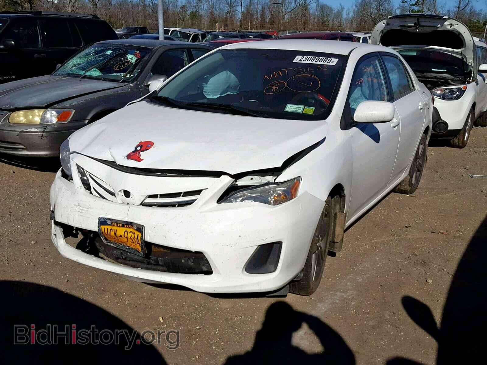 2013 TOYOTA COROLLA BA - VIN: 2T1BU4EE0DC060834 - Фото 2