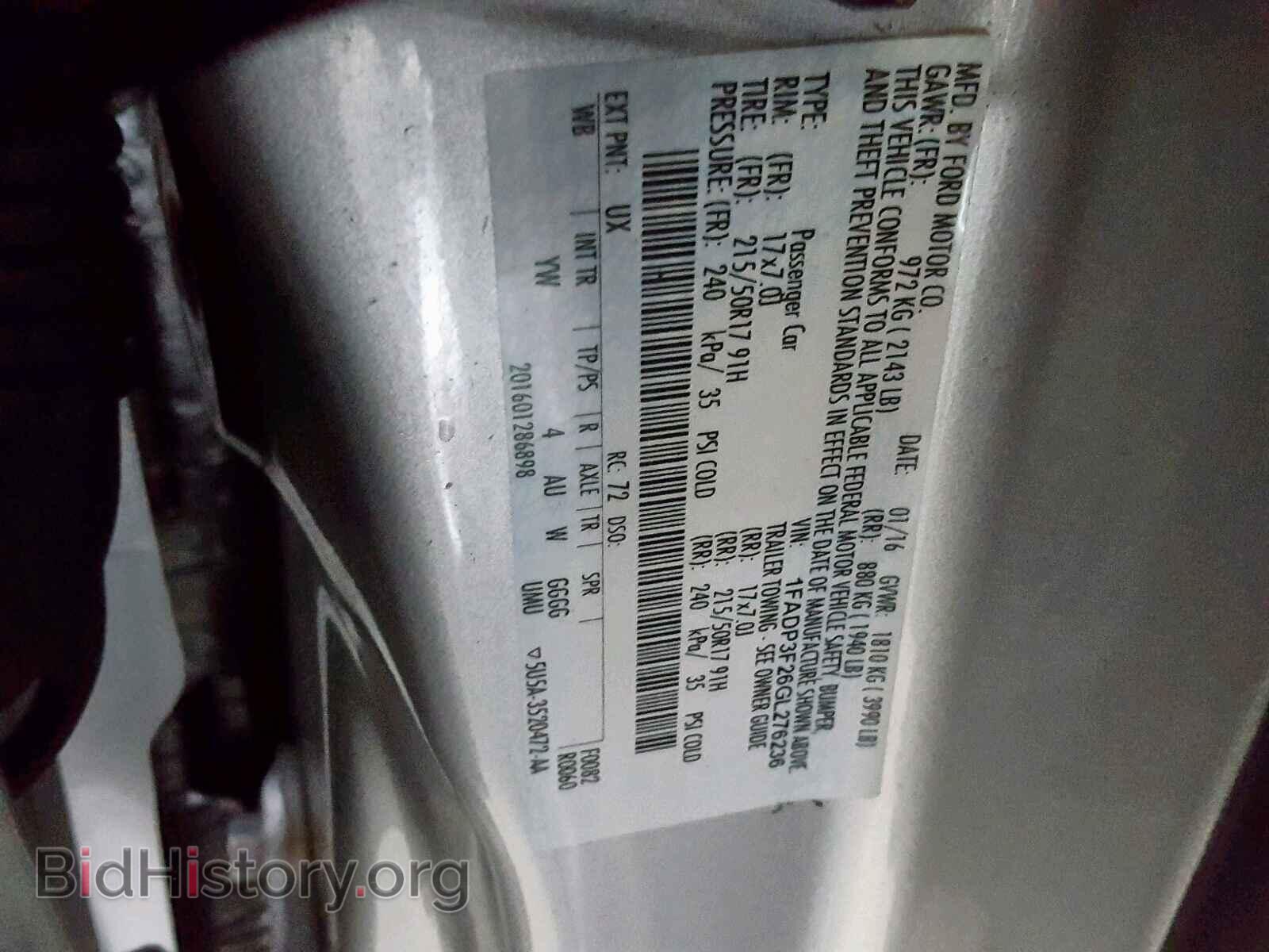 2016 FORD FOCUS SE - VIN: 1FADP3F26GL276236 - Фото 10