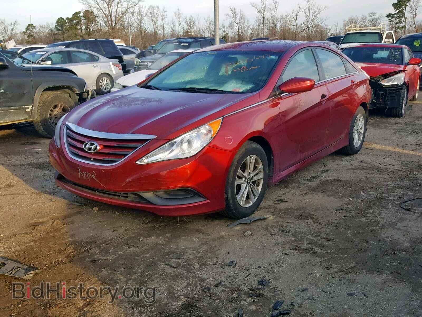 2014 HYUNDAI SONATA - VIN: 5NPEB4AC4EH834329 - Фото 2