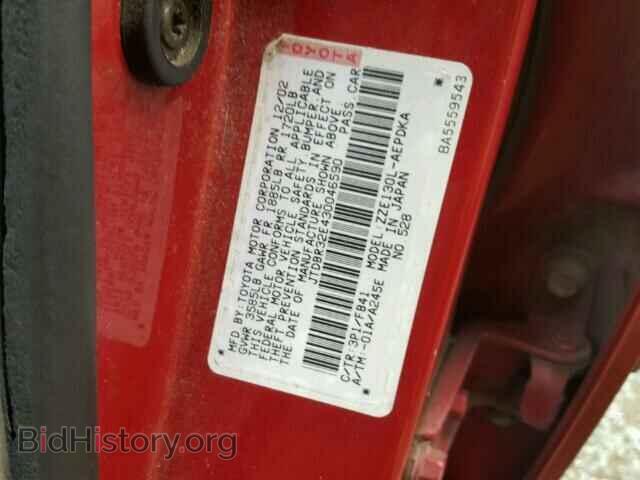 2003 TOYOTA COROLLA - VIN: JTDBR32E430046590 - Фото 10