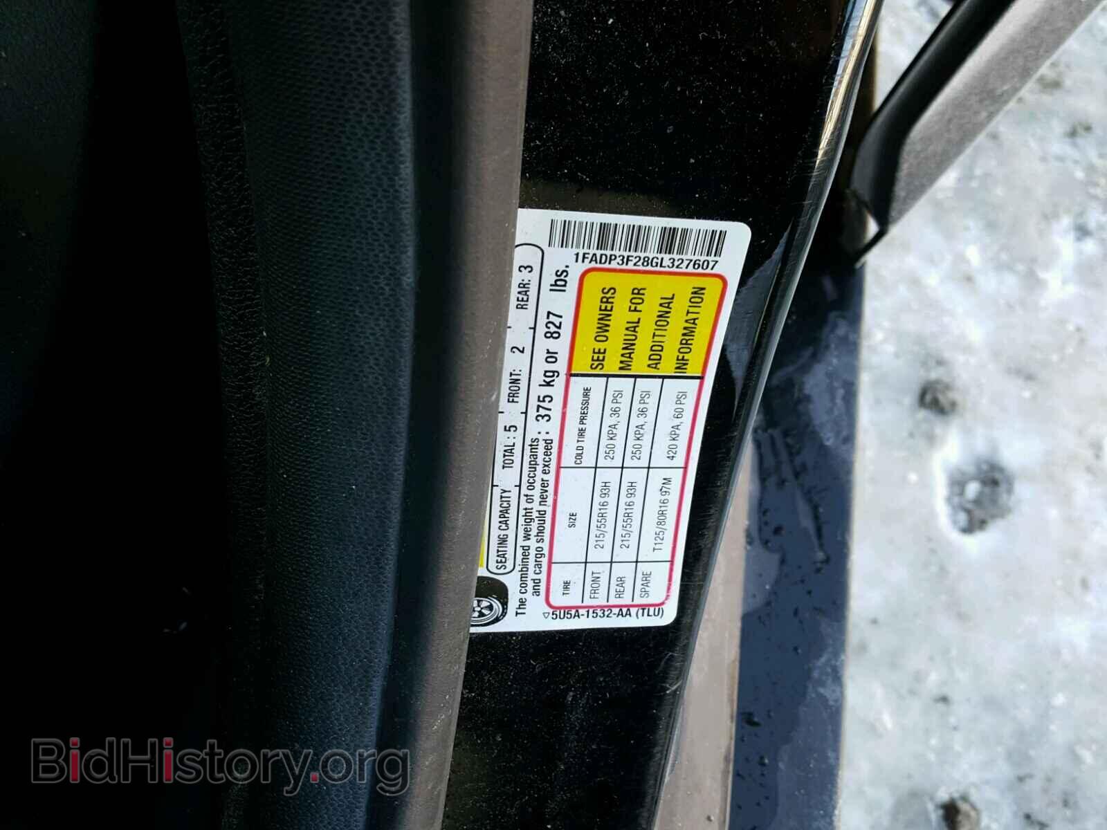 2016 FORD FOCUS - VIN: 1FADP3F28GL327607 - Фото 10