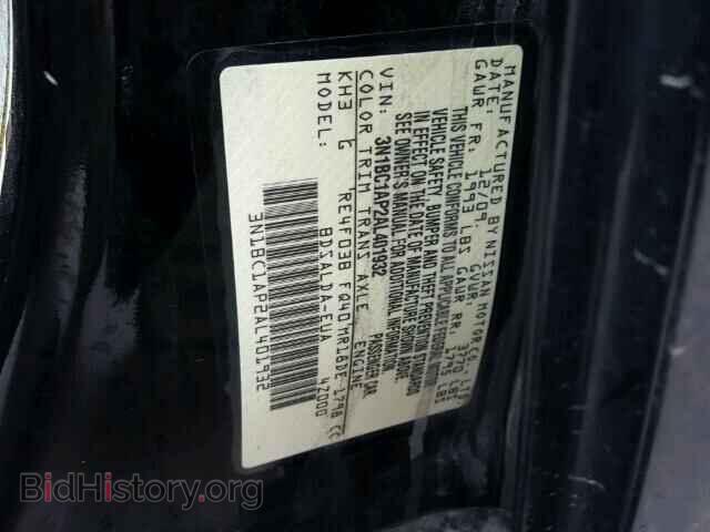 2010 NISSAN VERSA - VIN: 3N1BC1AP2AL401932 - Фото 10