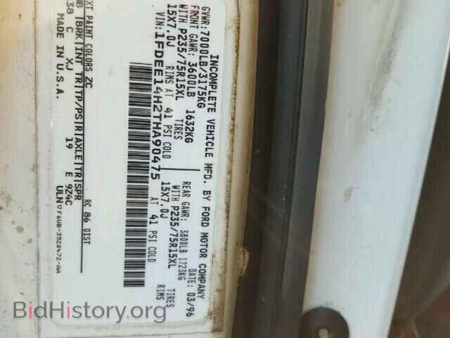 1996 FORD ECONOLINE - VIN: 1FDEE14H2THA90475 - Фото 10