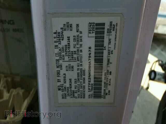 1991 FORD ECONOLINE - VIN: 1FTFE24N0MHA79478 - Фото 10