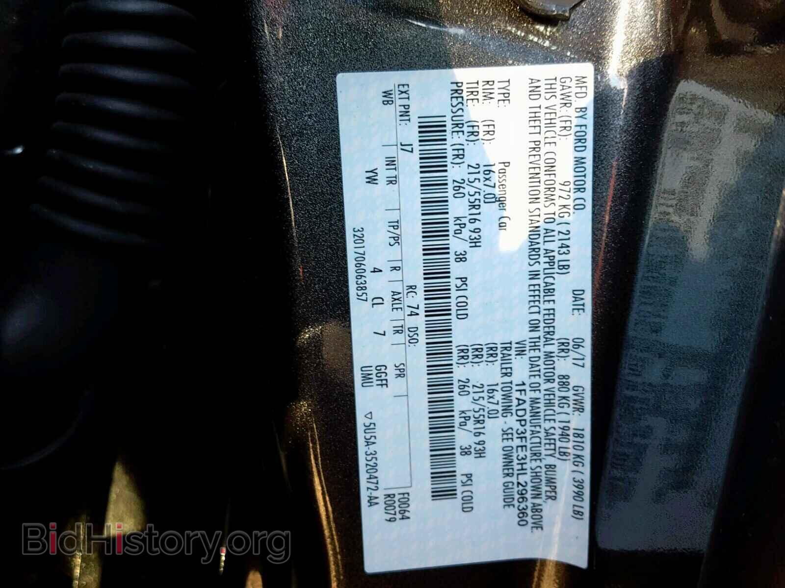2017 FORD FOCUS SE - VIN: 1FADP3FE3HL296360 - Фото 10