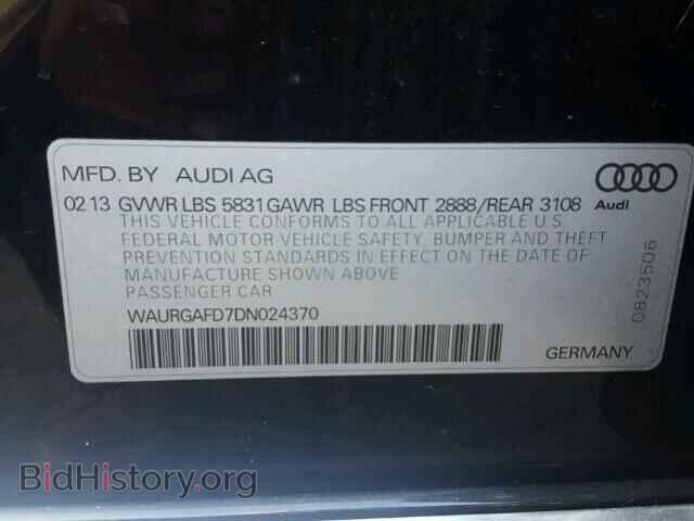 2013 AUDI A8 - VIN: WAURGAFD7DN024370 - Фото 10