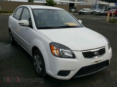 2011 Kia RIO BASE, белый — VIN KNADH4A31B6949113, Copart