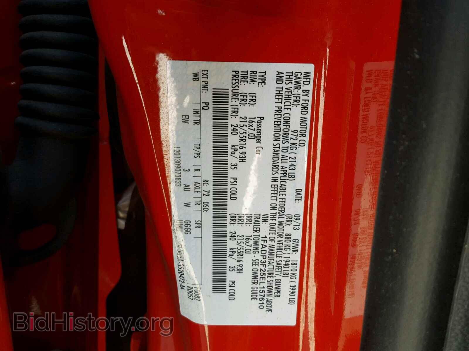 2014 FORD FOCUS - VIN: 1FADP3F25EL157610 - Photo 10