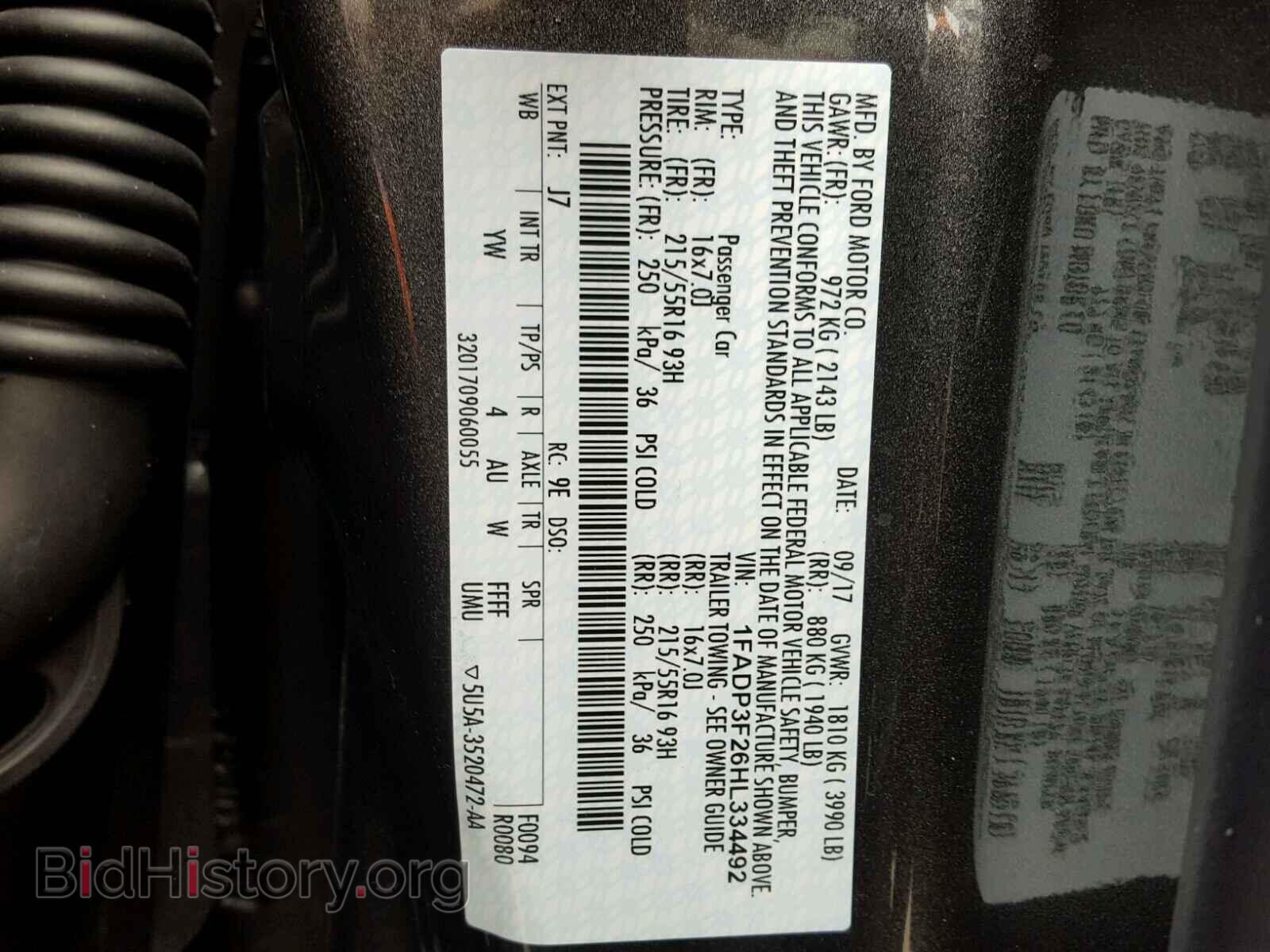 2017 FORD FOCUS - VIN: 1FADP3F26HL334492 - Photo 10