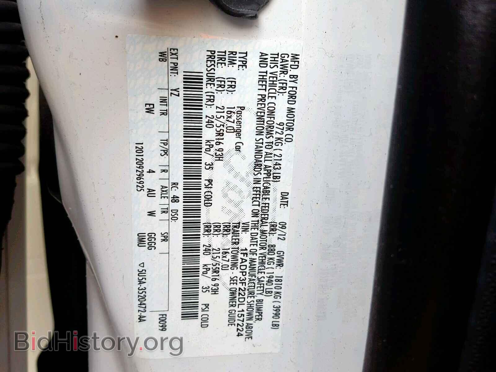 2013 FORD FOCUS SE - VIN: 1FADP3F22DL157224 - Фото 10