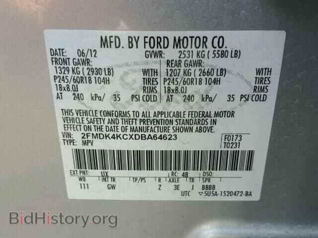2013 FORD EDGE - VIN: 2FMDK4KCXDBA64623 - Photo 10