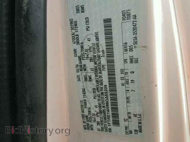 2006 FORD ECONOLINE - VIN: 1FTRE14W86DA69209 - Фото 10