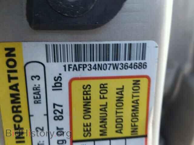 2007 FORD FOCUS - VIN: 1FAFP34N07W364686 - Фото 10