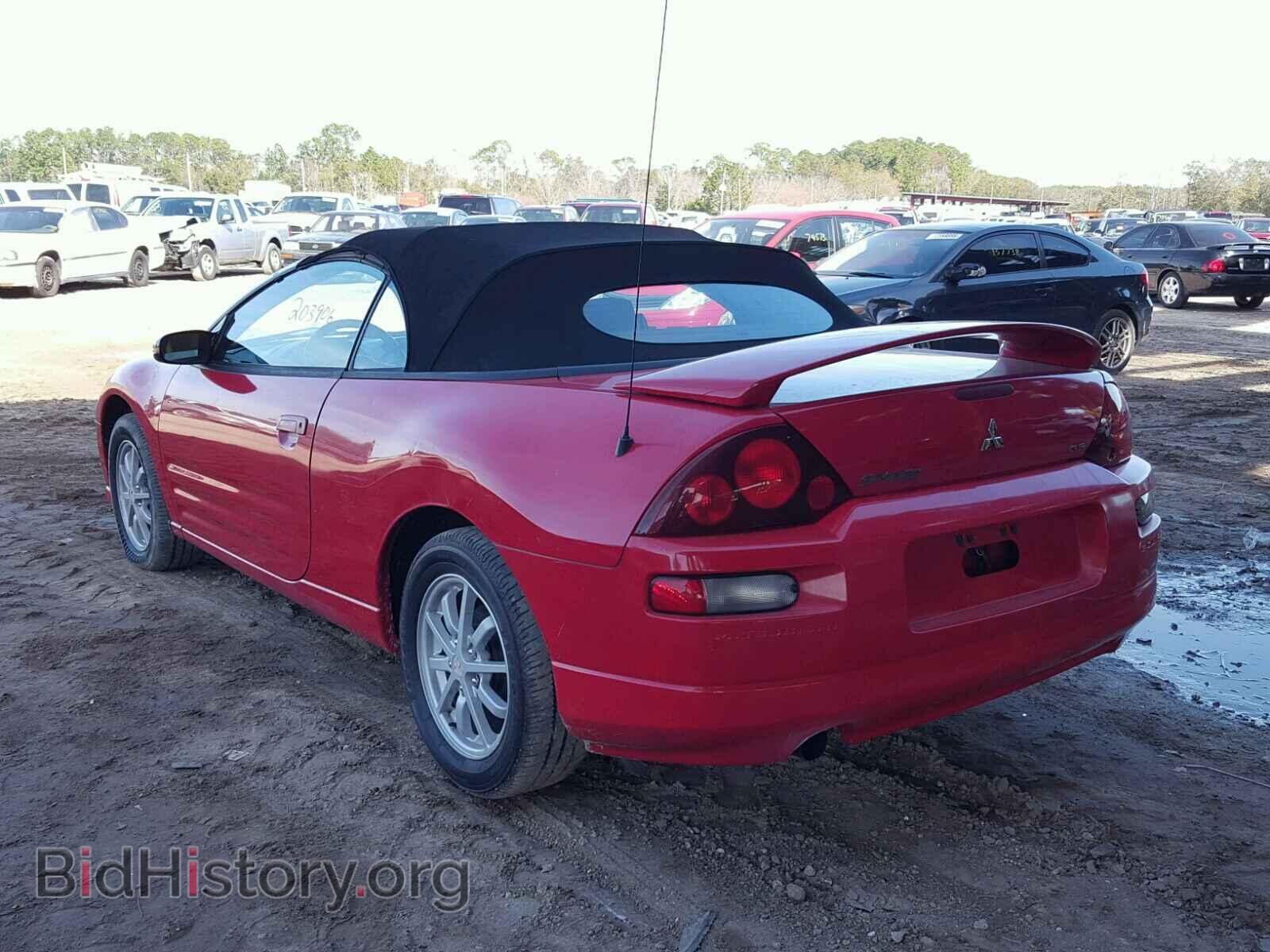 2002 MITSUBISHI ECLIPSE - VIN: 4A3AE45G12E053554 - Фото 3