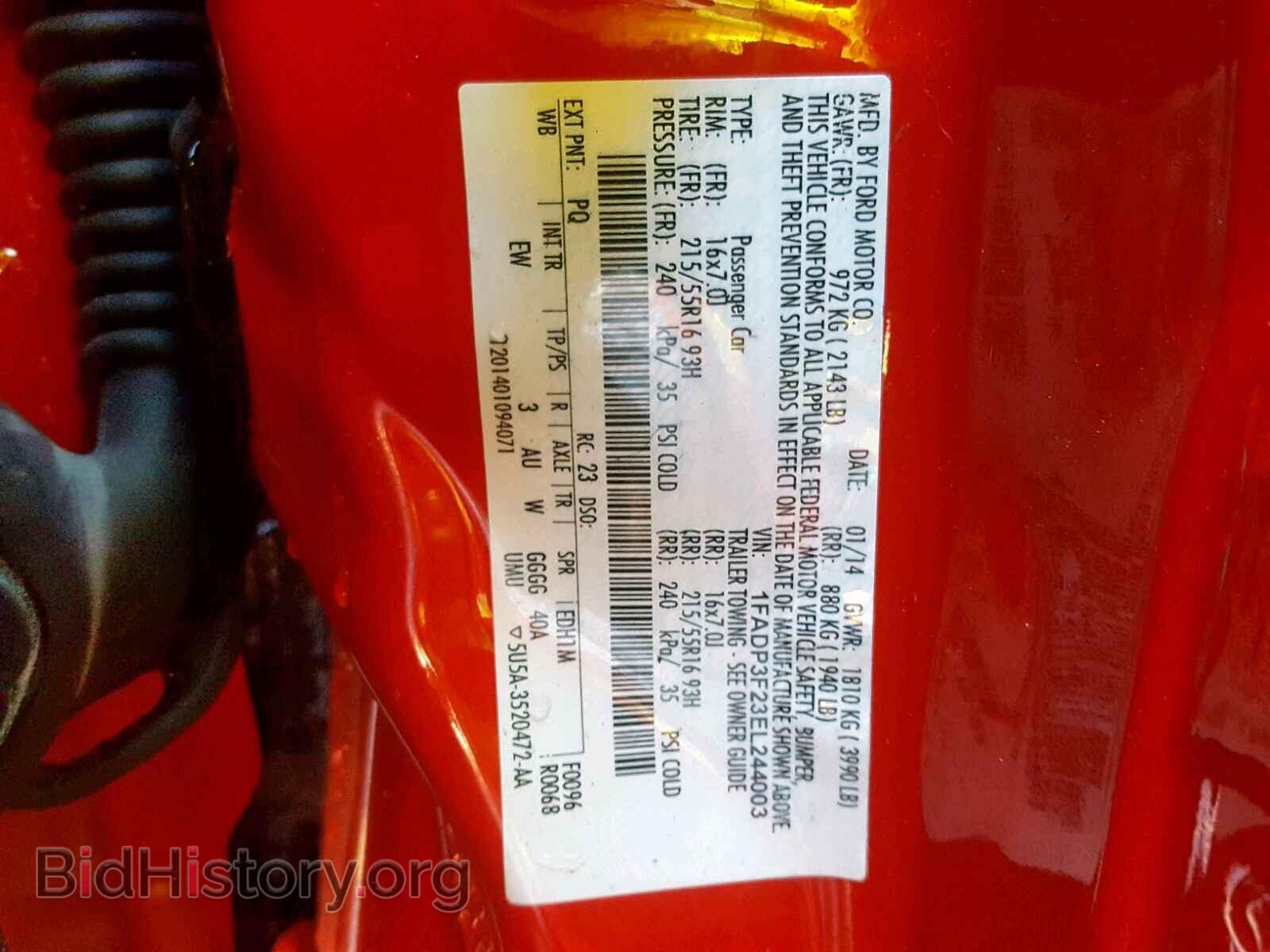 2014 FORD FOCUS - VIN: 1FADP3F23EL244003 - Photo 10