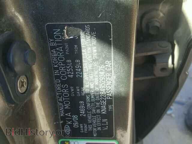 2009 KIA OPTIMA - VIN: KNAGE228495293476 - Фото 10