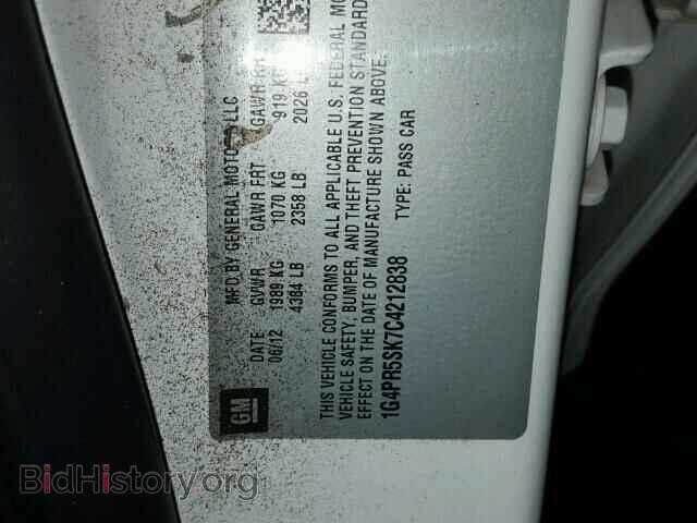 2012 BUICK VERANO - VIN: 1G4PR5SK7C4212838 - Фото 10