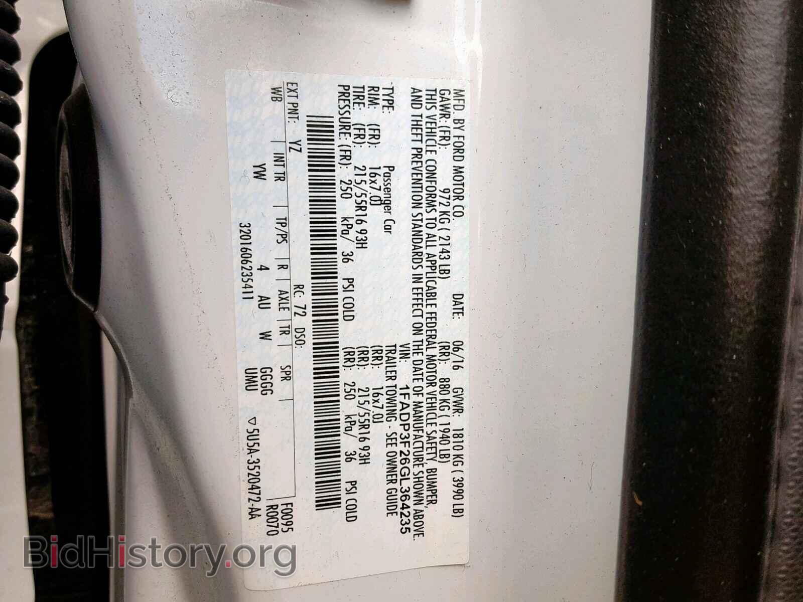 2016 FORD FOCUS SE - VIN: 1FADP3F26GL364235 - Фото 10