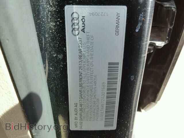2002 AUDI A4 - VIN: WAULT68E72A301589 - Photo 10