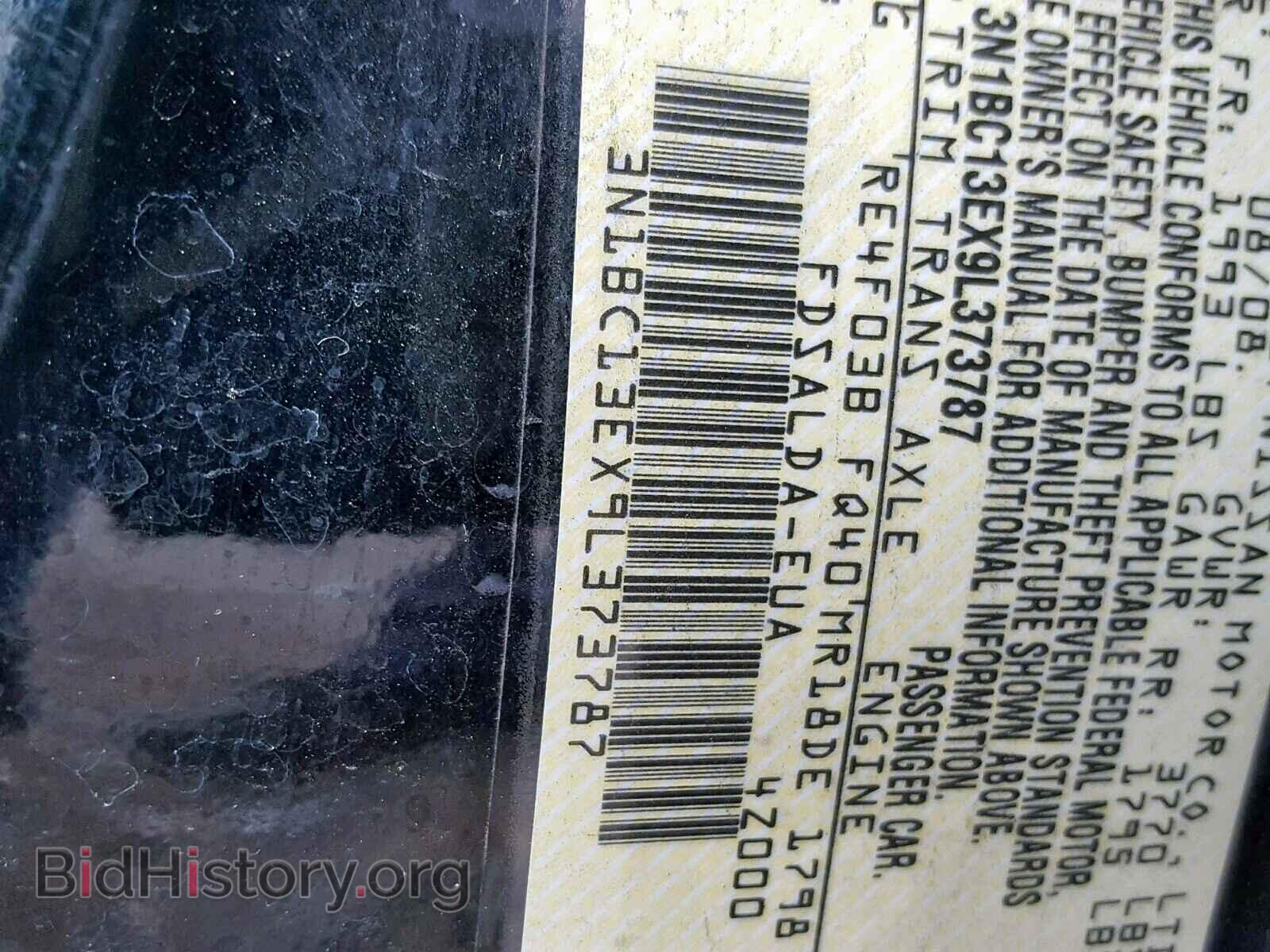 2009 NISSAN VERSA - VIN: 3N1BC13EX9L373787 - Фото 10