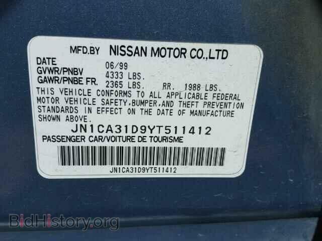 2000 NISSAN MAXIMA - VIN: JN1CA31D9YT511412 - Фото 10