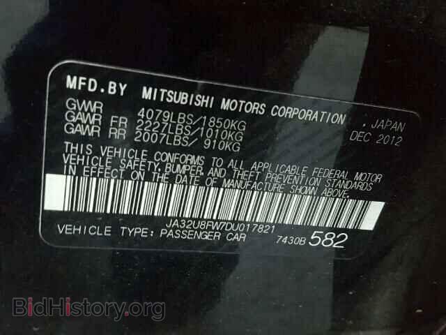 2013 MITSUBISHI LANCER - VIN: JA32U8FW7DU017821 - Фото 10