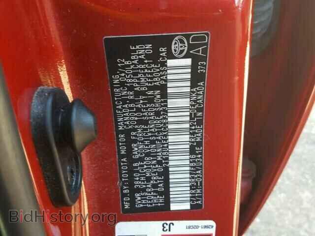 2012 TOYOTA COROLLA - VIN: 2T1BU4EEXCC837311 - Фото 10