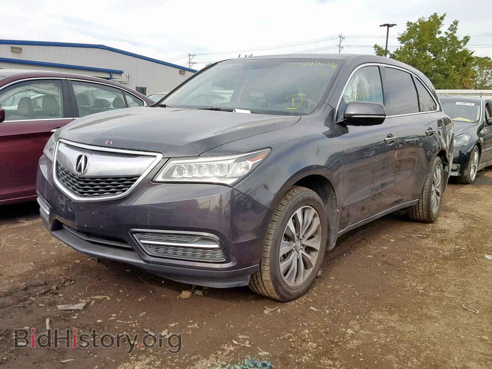 2014 ACURA MDX - VIN: 5FRYD4H41EB003759 - Фото 2