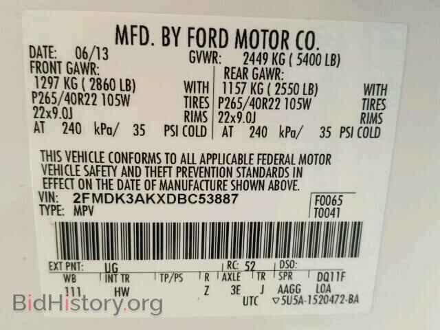 2013 FORD EDGE - VIN: 2FMDK3AKXDBC53887 - Photo 10