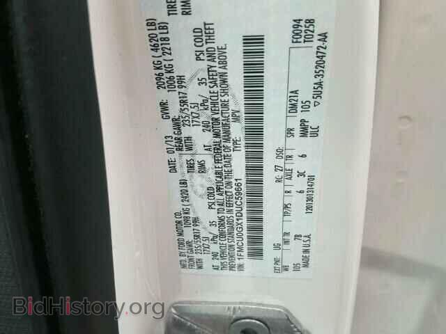2013 FORD ESCAPE - VIN: 1FMCU0GX1DUC59661 - Фото 10