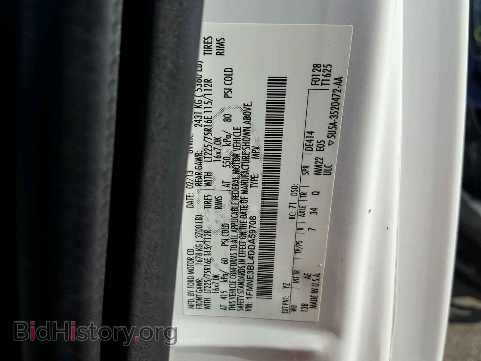 2013 FORD ECONOLINE - VIN: 1FMNE3BL4DDA59708 - Photo 10