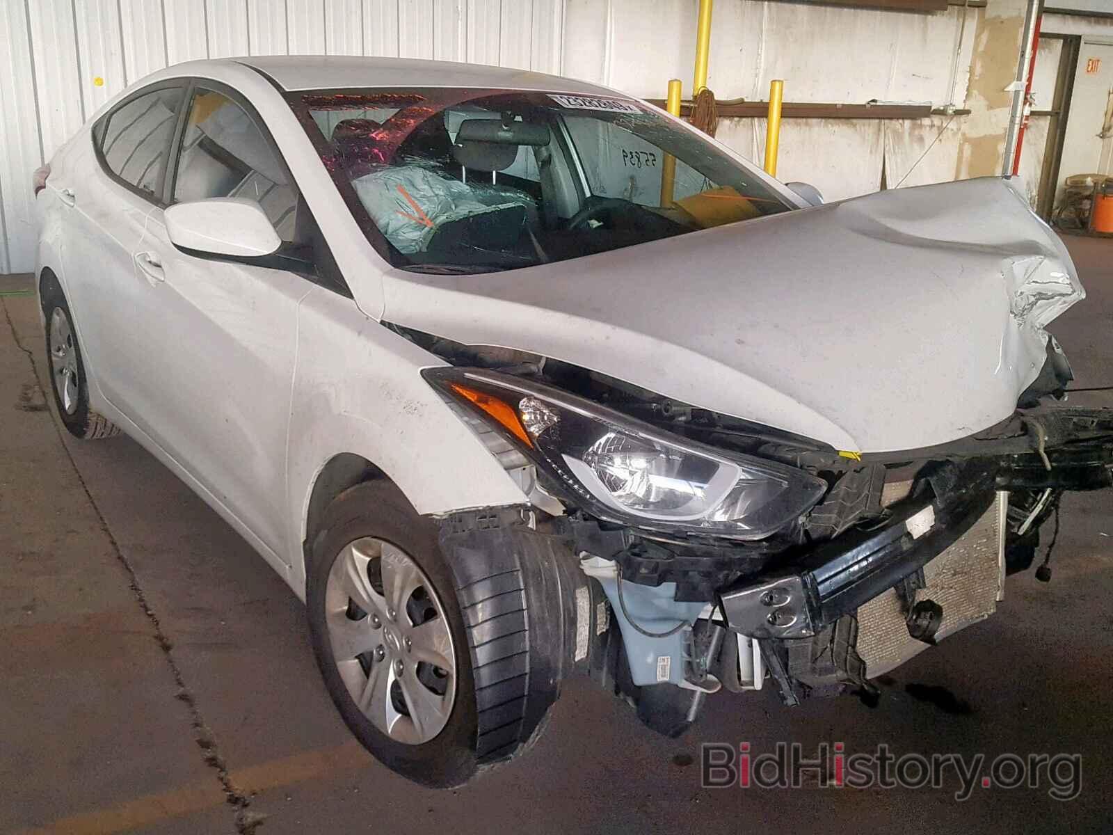 Photo 5NPDH4AE7GH679578 - HYUNDAI ELANTRA 2016