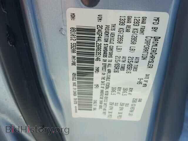 2006 DODGE CARAVAN - VIN: 2D4GP44L26R635146 - Фото 10