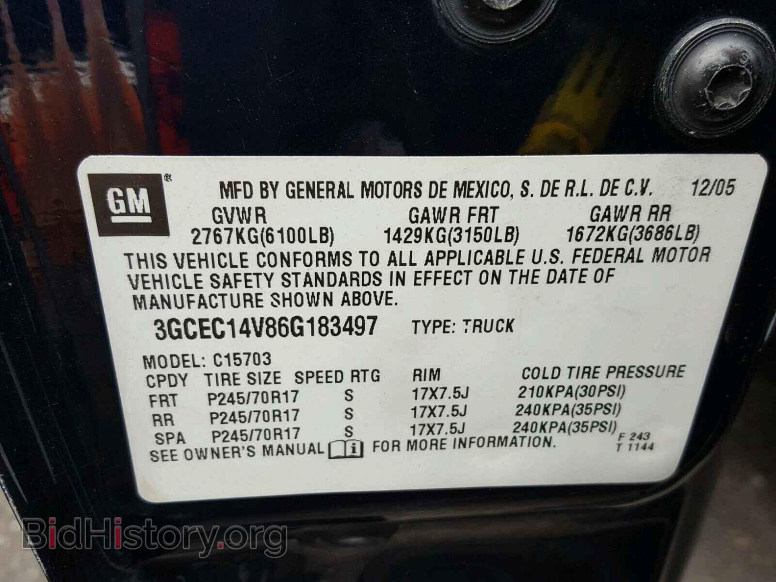 2006 CHEVROLET SILVERADO - VIN: 3GCEC14V86G183497 - Photo 10
