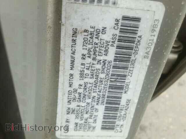 2003 TOYOTA COROLLA - VIN: 1NXBR32E63Z060026 - Фото 10