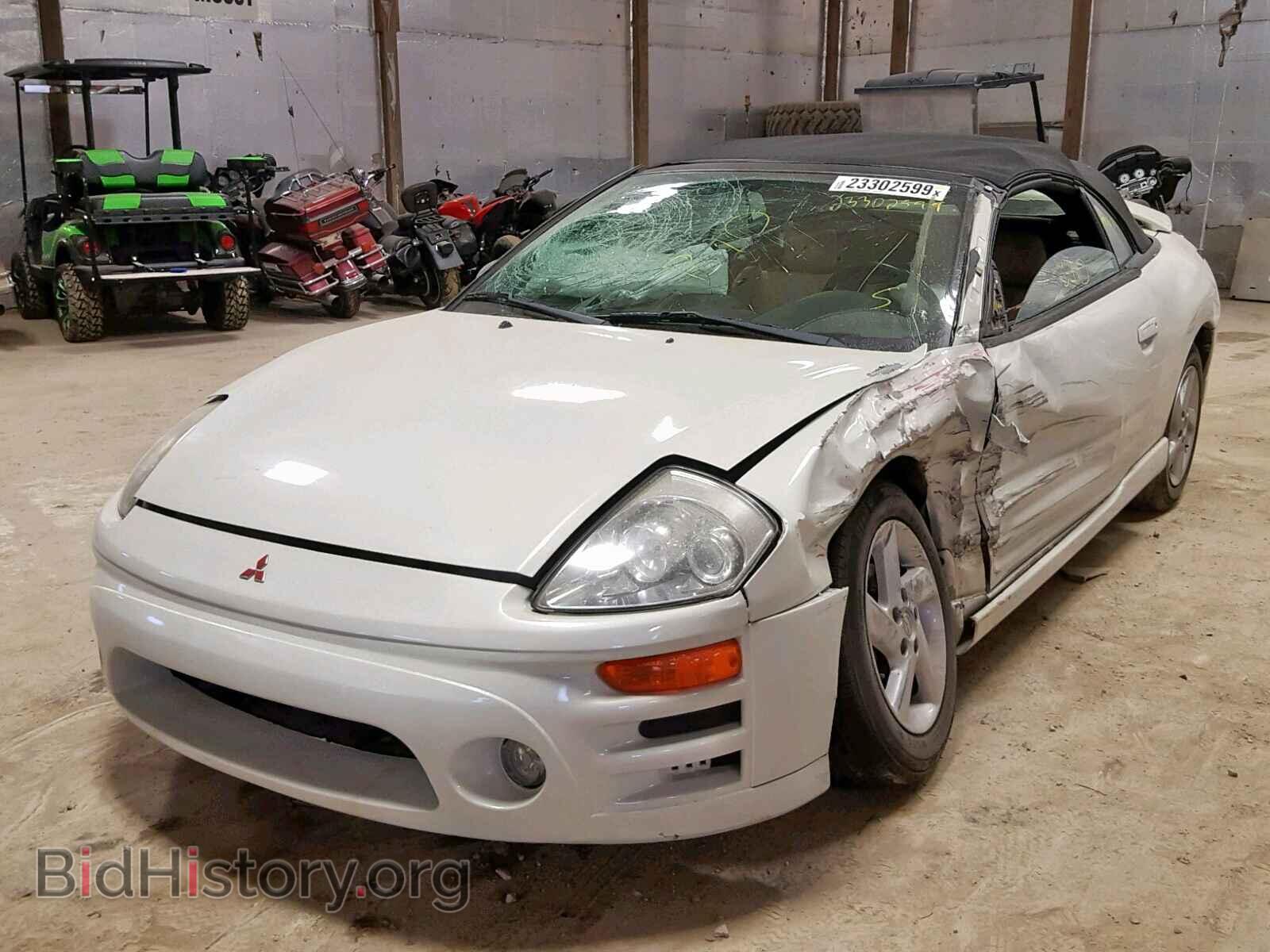 2001 MITSUBISHI ECLIPSE - VIN: 4A3AE85H11E079196 - Фото 2