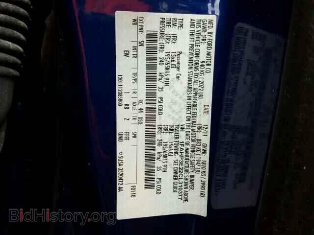 2012 FORD FOCUS - VIN: 1FAHP3E22CL310377 - Photo 10