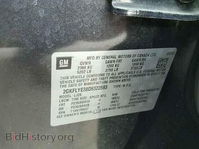 2013 GMC TERRAIN - VIN: 2GKFLYE38D6322583 - Photo 10