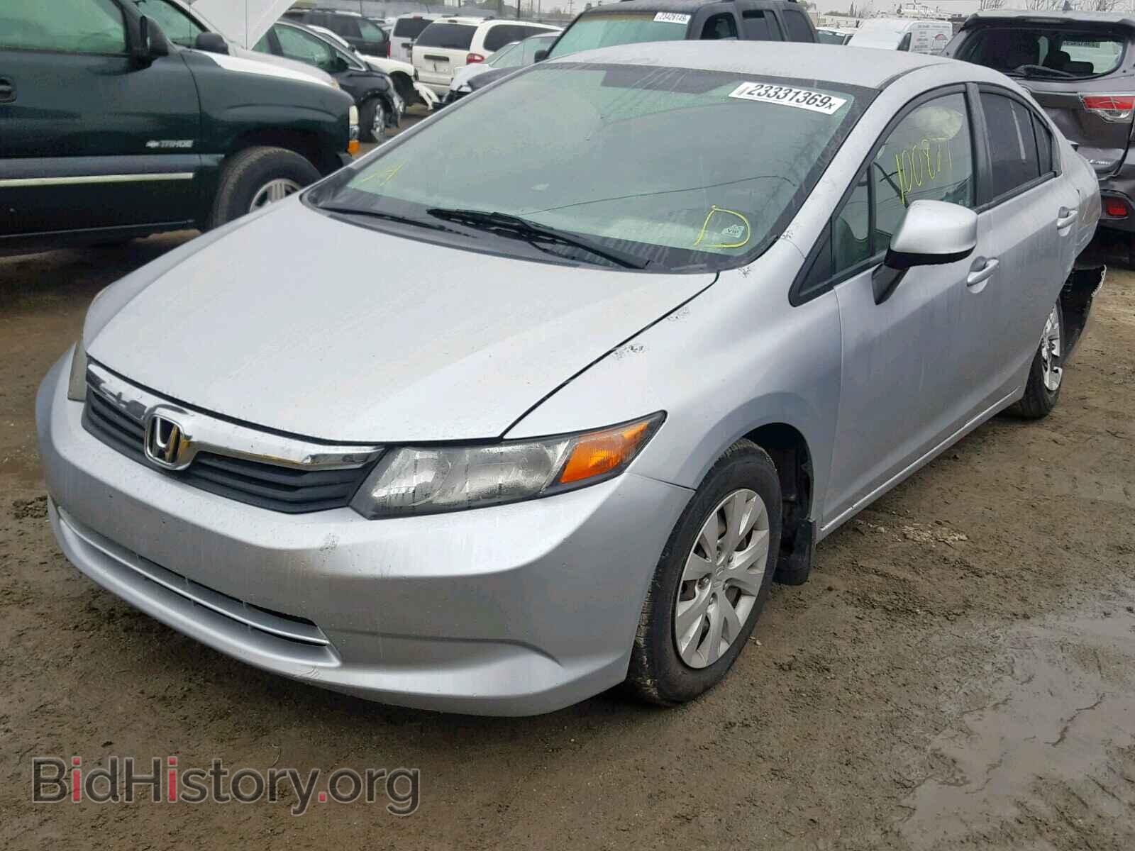 2012 HONDA CIVIC LX - VIN: 2HGFB2F57CH322929 - Фото 2